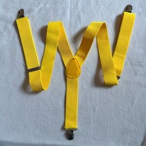 Sunny Yellow Kids Suspenders
